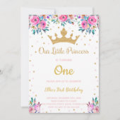 Invitation Fête royale des filles (Devant)