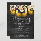 Invitation Fête rustique de chauffage domestique Accueil Swee (Devant / Derrière)