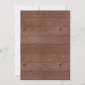 Invitation Fête rustique de chauffage domestique Accueil Swee (Dos)