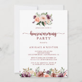 Invitation Fête Rustique Florale d'été (Devant)