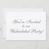 Invitation Fête sans limite ! (Devant)