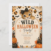 Invitation Fête sauvage d'Halloween (Devant)