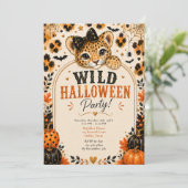 Invitation Fête sauvage d'Halloween (Debout devant)