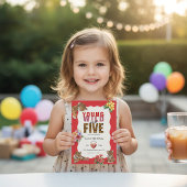 Invitation Fête sauvage et cinq oursons dans la jungle