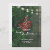 Invitation Fête simple Joyeux de Noël de marque personnalisée (Devant)