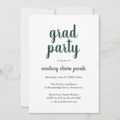 Invitation Fête simple moderne de graduation (Devant)