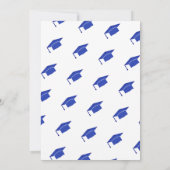 Invitation Fête simple moderne de graduation (Dos)