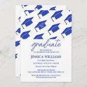 Invitation Fête simple moderne de graduation (Devant / Derrière)