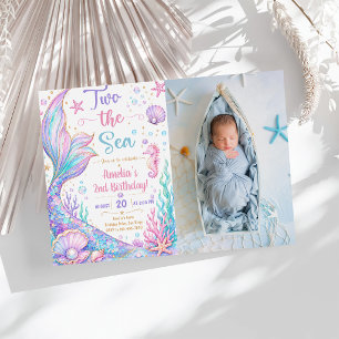 Invitation Fête Sirène Deux Anniversaire 2 ans de la Sirène d