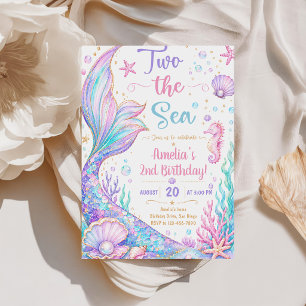 Invitation Fête Sirène Deux Anniversaire 2 ans de la Sirène d