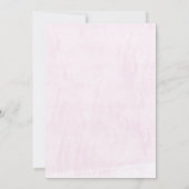 Invitation Fête Sirène Vagues Océan Rose Anniversaire (Dos)