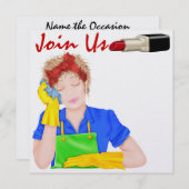 Invitation Fête - Sortie de la nuit de la fille ? - SRF (Devant / Derrière)