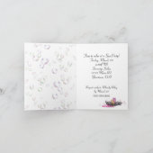 Invitation Fête spa avec des orchidées sur les serviettes (Intérieur)