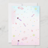 Invitation Fête Spa de beauté fille fête d'anniversaire (Dos)
