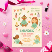 Invitation Fête Spa Enfants Anniversaire