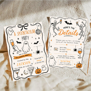 Invitation Fête Spooktacular Halloween