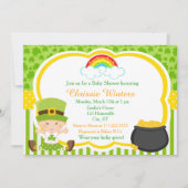 Invitation Fête st patrick Baby shower (Devant)