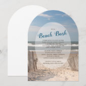 Invitation Fête sur la plage (Devant / Derrière)