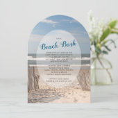 Invitation Fête sur la plage (Debout devant)