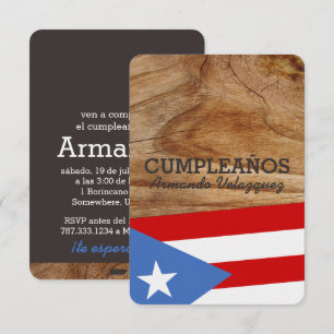 Invitation Fête sur le thème de Porto Rico
