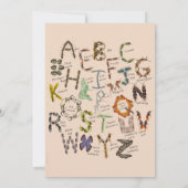 Invitation Fête sur le thème des insectes et des bestioles En (Dos)