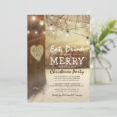 Invitation Fête sur le thème des vacances de Noël hivernales (Debout devant)