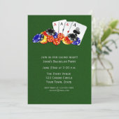 Invitation Fête sur le thème du casino (Debout devant)