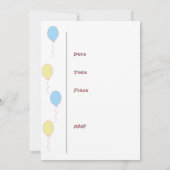 Invitation Fête sur le thème du cirque (Dos)