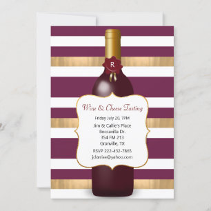 Invitation Fête sur le thème du Vin