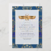 Invitation Fête sur le thème égyptien (Devant)