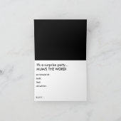 Invitation fête surprise (Intérieur)