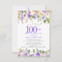 FÊTE SURPRISE 100e Anniversaire Jolie Fleur Floral