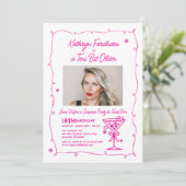 Invitation FÊTE SURPRISE 18e anniversaire Martini photo (Debout devant)