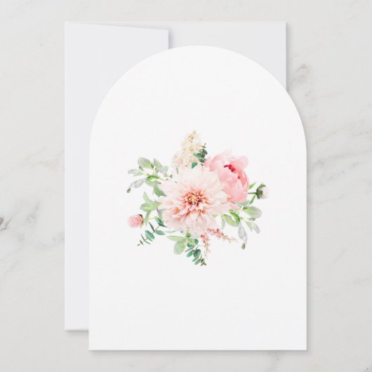 Invitation FÊTE SURPRISE 19e anniversaire Elegant rose Peony (Dos)