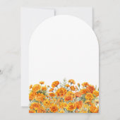 Invitation FÊTE SURPRISE 40 ans Marigold Fleur de naissance d (Dos)
