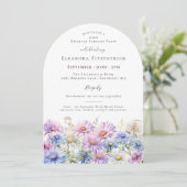Invitation FÊTE SURPRISE 65 ans Fleur du mois de naissance de (Debout devant)