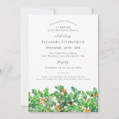 Invitation FÊTE SURPRISE 90e Fleur de naissance Holly Décembr (Devant)