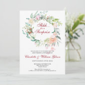 Invitation Fête surprise des 40 ans de mariage noces de rubis (Debout devant)