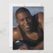 Invitation Fête surprise | Drôle vache caricature avec graiss (Dos)