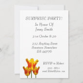 Invitation Fête surprise du 50e anniversaire (Dos)