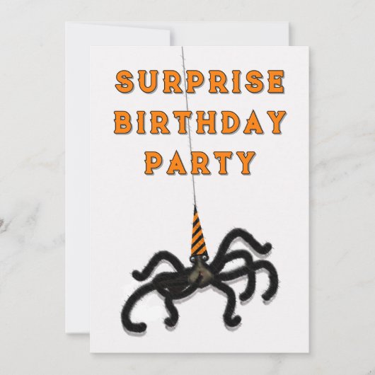Invitation Fête surprise Octobre (Devant)