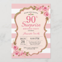 Fête surprise pour 90e anniversaire avec des pivoi