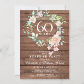 Invitation Fête surprise pour le 60e anniversaire de mariage (Devant)