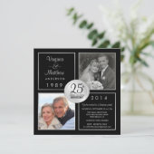 Invitation Fête surprise pour les 25 ans de mariage civil d'a (Debout devant)