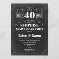 Fête surprise pour les 40 ans - Tableau noir