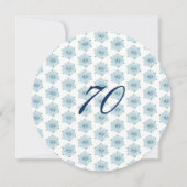 Invitation Fête surprise pour les 70 ans avec des Hortensias  (Dos)