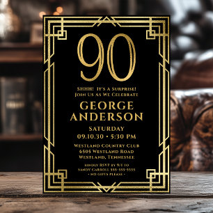 Invitation Fête surprise pour les 90 ans de Black Gold