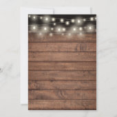 Invitation Fête surprise rustique pour les 50 ans de mariage  (Dos)