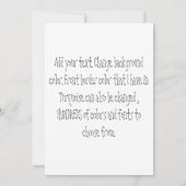 Invitation Fête surprise toutes occasions sarcelle et noir (Dos)