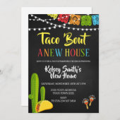 Invitation Fête Taco : une pendaison de crémaillère (Devant / Derrière)